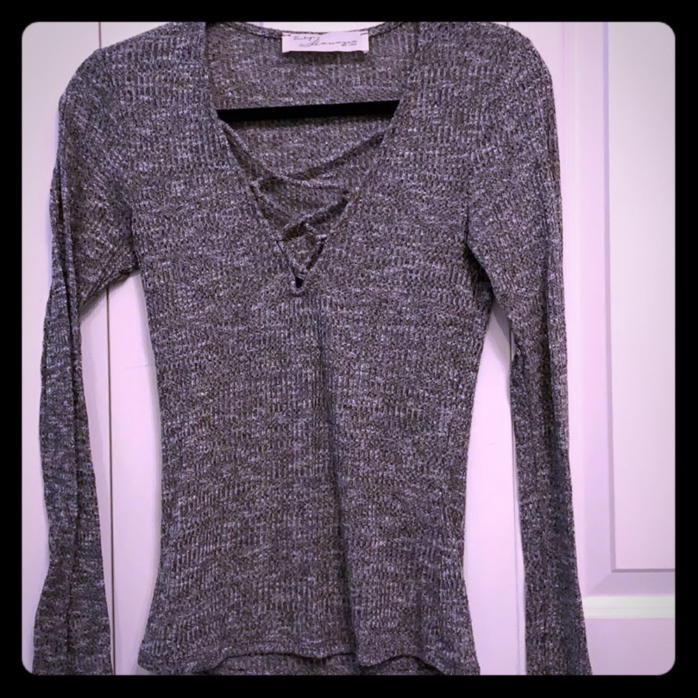 VINTAGE HAVANA lace up top